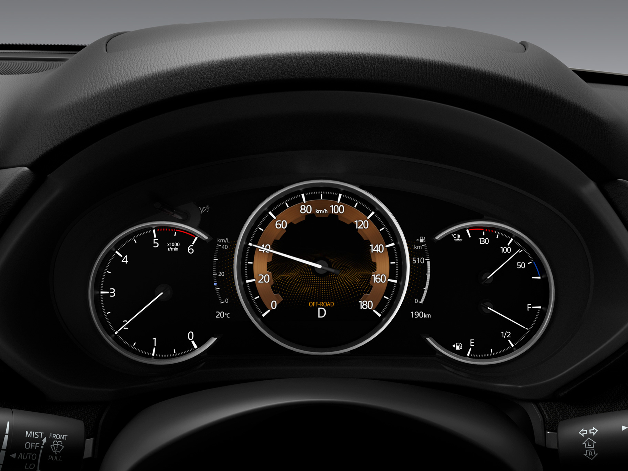 2022 CX 8 IPM4 JPN RHD STD C033 01Active 6 7Seat INT Meter Off Road Mode